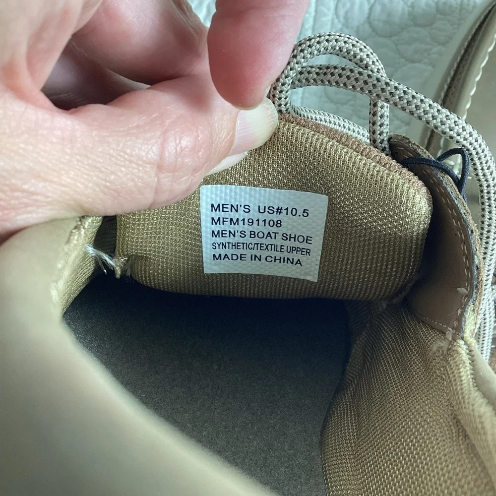 Margaritaville Boat Shoes Men’s Size 10.5‎ NWOT Tan Brown